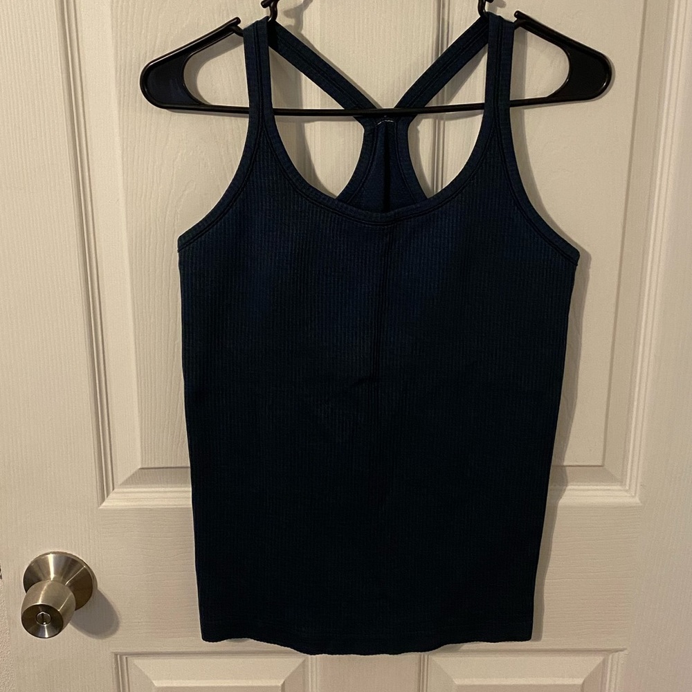 Blue lululemon tank